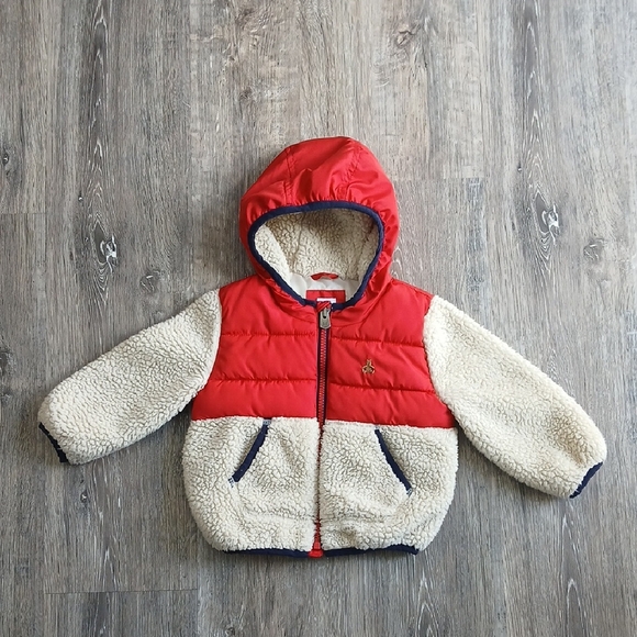Baby GAP Full Zip Teddy Jacket Size 18 to 24 Months Unisex - Picture 1 of 5